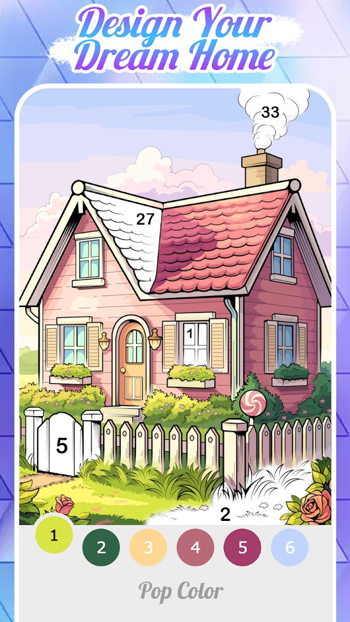 Pop Color - Paint by number screenshot