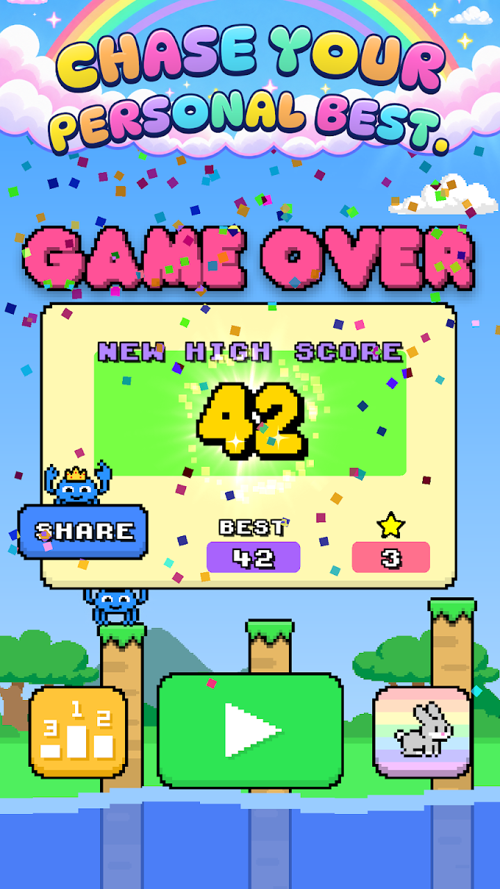 Bunny Hop: Pixel Arcade Jump screenshot