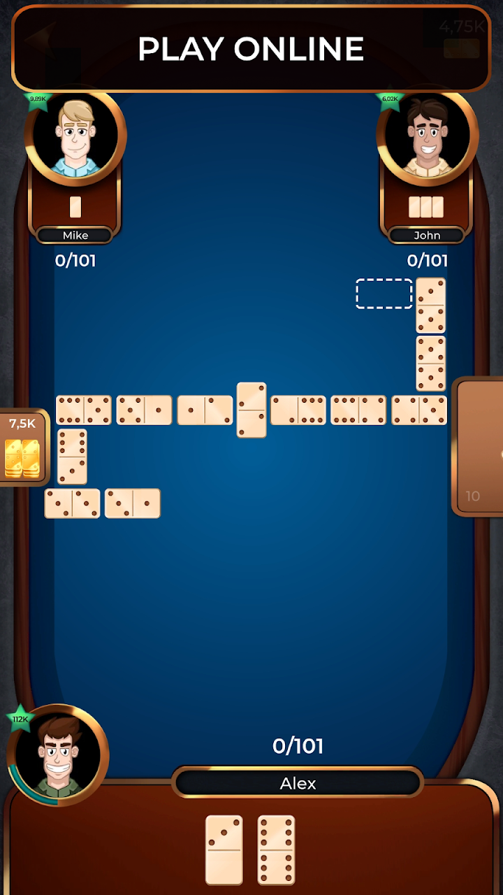Dominoes Online 2-4 Players screenshot